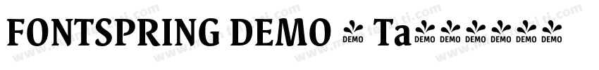 FONTSPRING DEMO - Ta字体转换